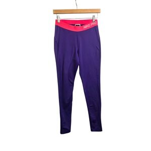 Nike Pro Leggings Womens Medium Purple Pink Dri-Fit Athletic Tights